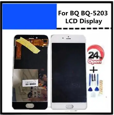 ЖК-дисплей 5 2 дюйма для BQ BQ-5203 5203 BQ5203 BQS BQS5203 Vision с сенсорным экраном и дигитайзером