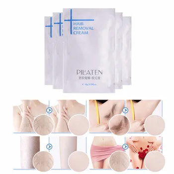 

New PILATEN Hair Removar Cream Painless Depilatory Cream For Leg/Armpit/Body 10g Hair Removal Cream 100pcs/set