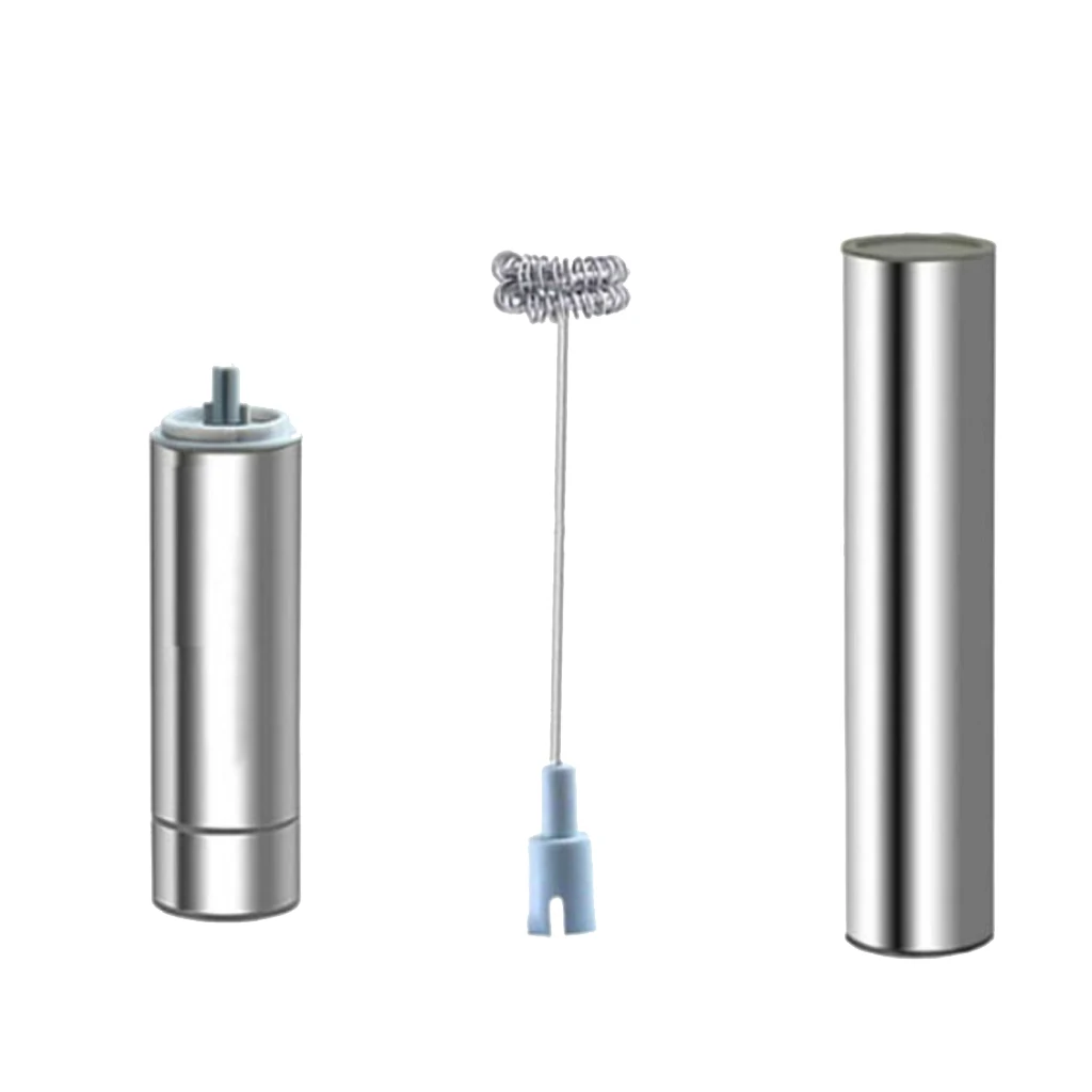 Electric Handheld Milk Frother Double Spring Whisk Head Coffee Maker Tools