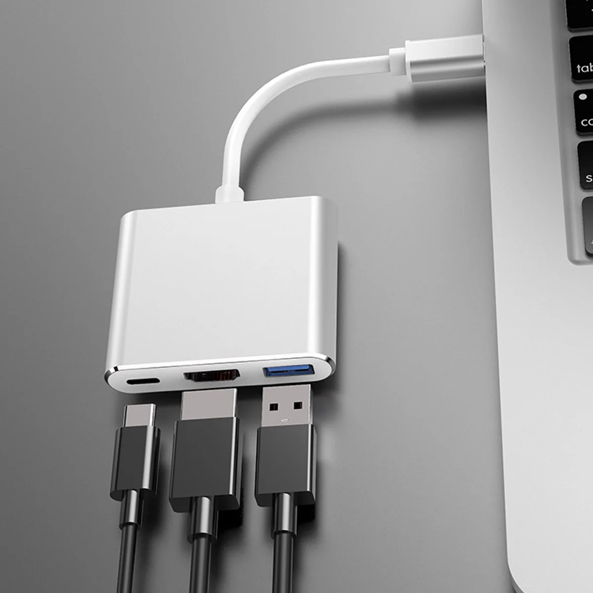 SOONHUA 3в1 тип-c к HDMI USB 3,0 PC быстрая зарядка адаптер тип-c к HDMI адаптеры USB C к 4K HDMI конвертер для ноутбука телефона