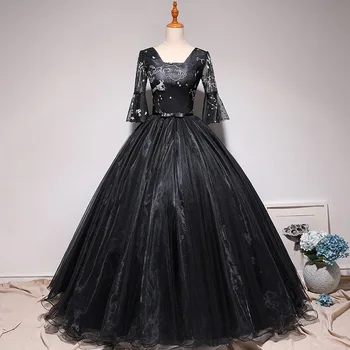 

Quinceanera Dresses 2020 New Mrs Win Elegant Half Sleeve Party Prom Ball Gown Vintage Robe De Bal Vestidos Plus Size