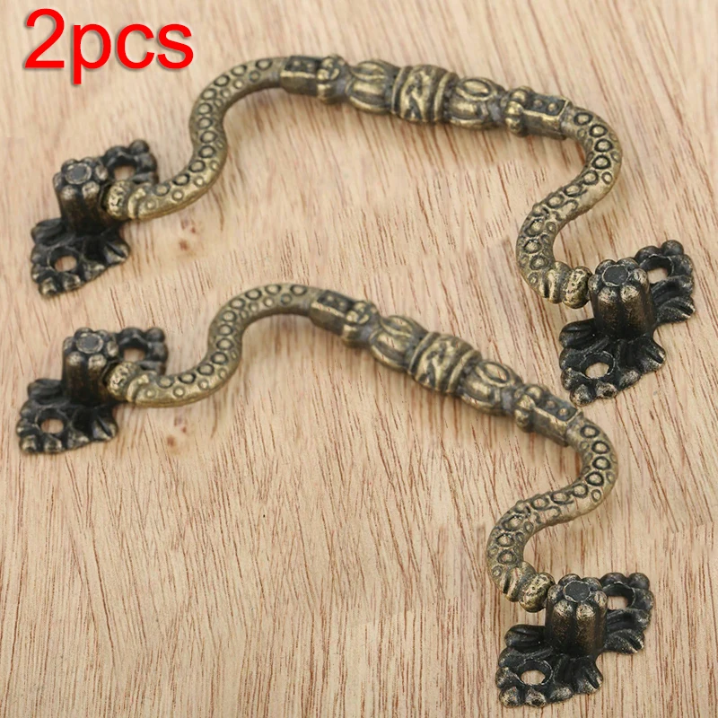 2 шт. арочный дверной шкаф выдвижная классная рукоятки в античном стиле бронзовый