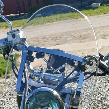 

Windscreen For Kawasaki Vulcan S VN BN 125 EN 650 500 450 400 EN650 EN500 EN400 7/8" Or 1" Handlebar Grips Screen Windshield