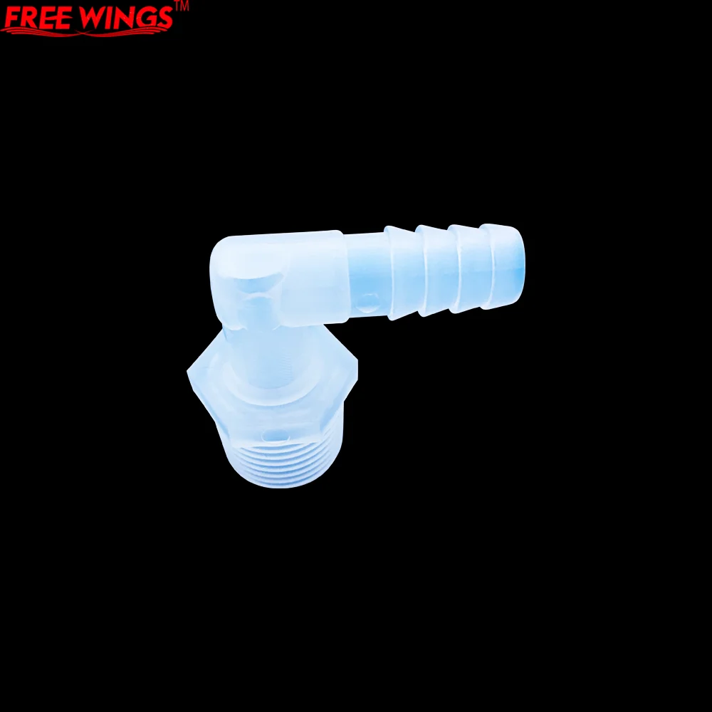 Thread Elbow Connector Aquarium Fish Tank PP Plastic Pagoda Joints Air Pump Hose Adapte W11.1-G1/4 W9.5-G1/2 | Дом и сад