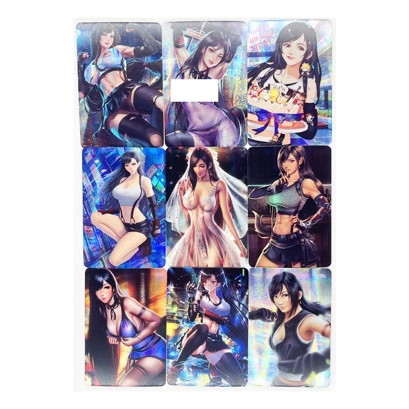 ACG Anime-Cards FF7 Collectibles-Game-Collection Sexy Toys Tifa 10pcs/Set Hobbies Lockhart