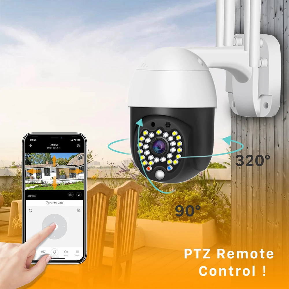 1080P облако Wifi PTZ камера 29LED открытый 2 мегапиксельная автоматическая слежения