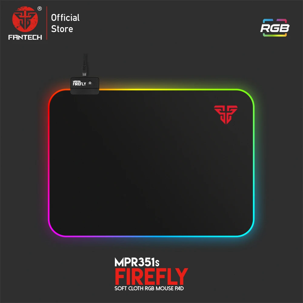 Компьютерный коврик FANTECH MPR351S для мыши RGB с контролем скорости профессиональный