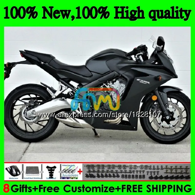 CBR-650F для HONDA CBR 650 F CBR650F, возрастом 11, 12, 13, 14, 15, 83BS. 19 CBR650 F CBR 650F 2011 2012 2013 матовый черный обтекатель