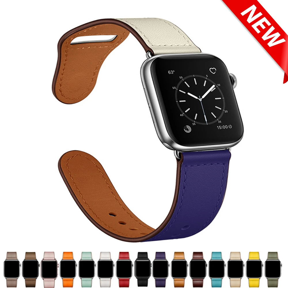  Luxury Watch Bands Compatible with Apple Watch Band 38mm 40mm  41mm 42mm 44mm 45mm, Designer Retro Leather Band Strap Classic Band Buckle  for iWatch Series SE 7/6/5/4/3/2/1… : Cell Phones 