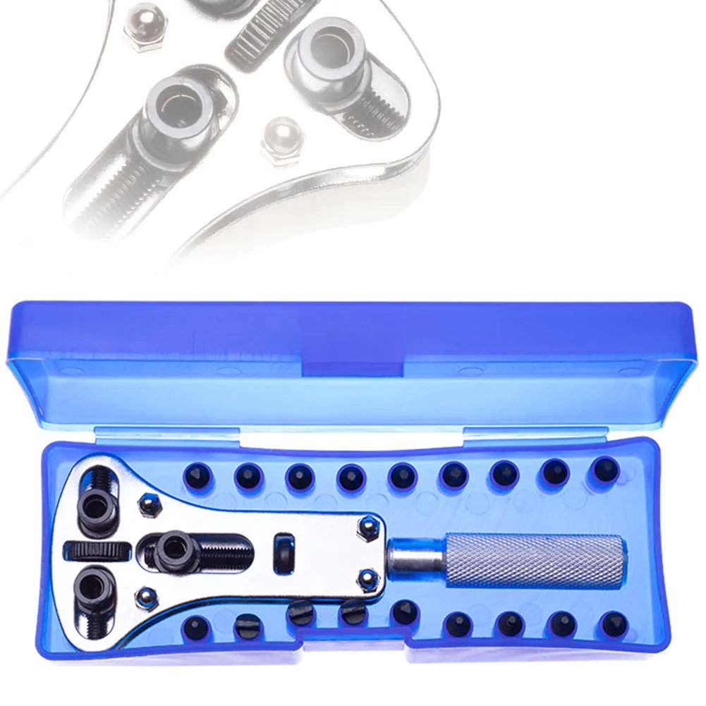 

Boxed Screw Remover Three Claw Maintenance Change Battery Wrench Repair Tool Practical Portable Watch Opener Steel Teeth