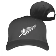 Новая Зеландия папоротник черный унисекс Мужские Женские Truker кепки Регулируемый Гольф папа шляпа