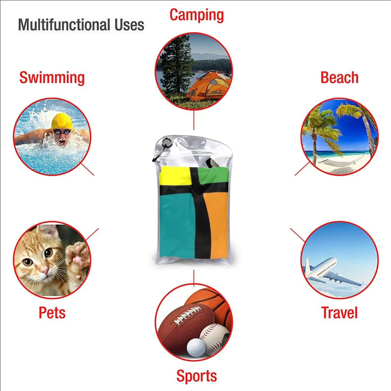Geocaching-World's Largest Treasure Hunt Quick Dry Towel Gym Sports Bath Portable Geocaching Geocacher Geocahing Geocaher