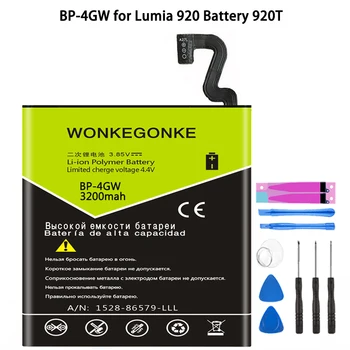 

WONKEGONKE BP-4GW battery for Nokia Lumia 920 920TBatteries Bateria