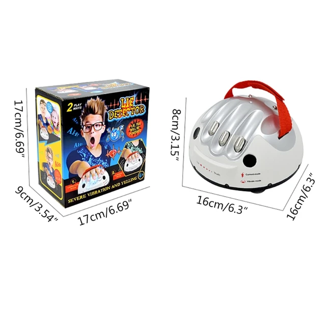 45BF Upgrade Micro Electric Shocking Lie Detector, Tricky Novelty Polygraph Truth Tester for Family Partys Joke Game 6