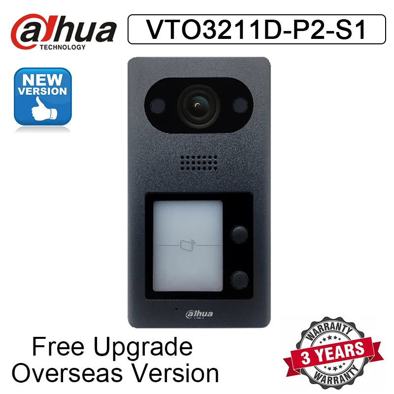 New Dahua VTO3211D-P2-S1 IP 2-button Villa Outdoor Station Replace VTO3211D-P2