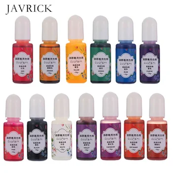 

13 Colors Epoxy UV Resin Coloring Dye Liquid Epoxy Pigment Resin Colorant Fading Resistance 10ml Translucent Jewelry Making
