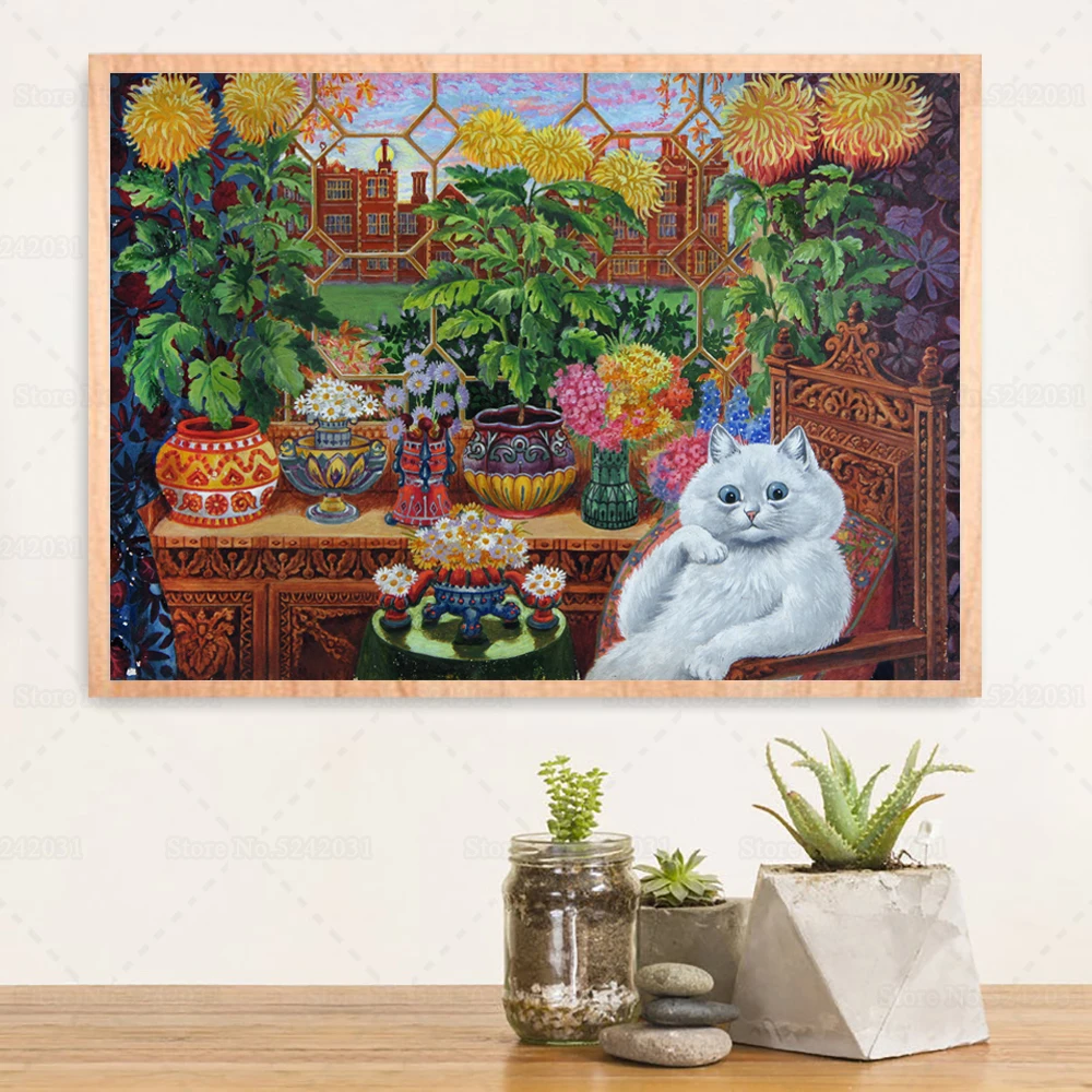 Алмазная живопись с портретом кошек Набор для вышивки крестиком сесть на диван