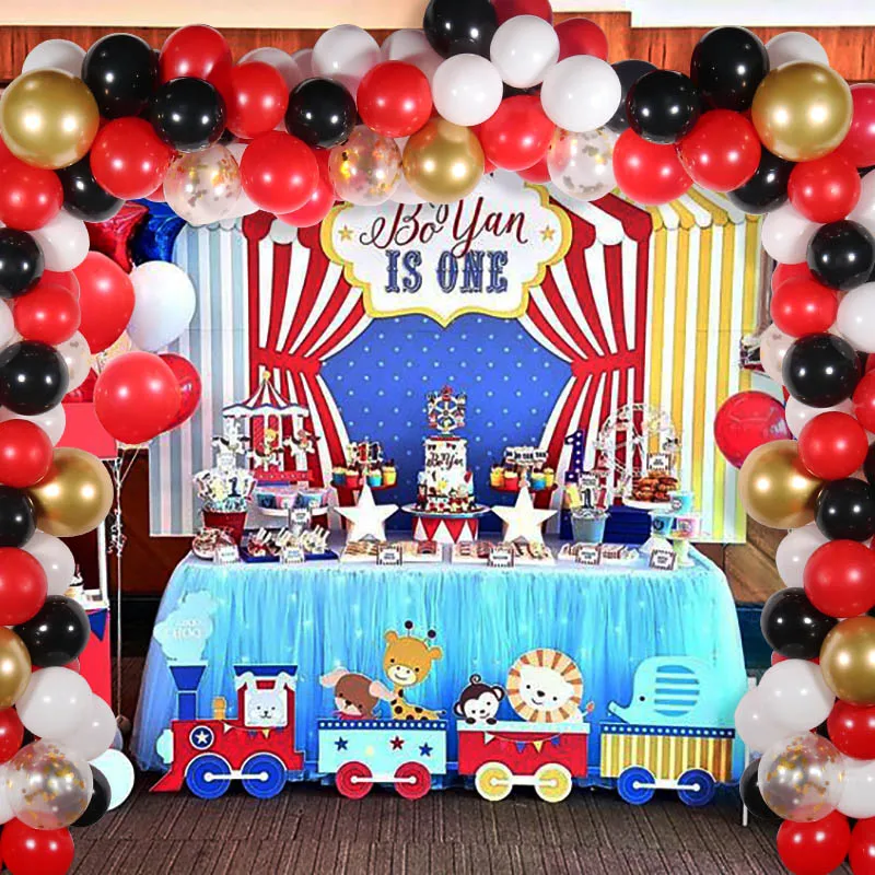 113 шт детские один праздник день рождения воздушные шары-гирлянды 1-й День рождения украшения Дети свадьба фон Декор Babyshower балон арка