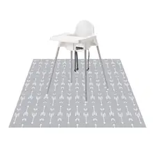 Моющийся стульчик для кормления Splat Напольный коврик-Противоскользящий силиконовый коврик для пятен(52 ''X 52'')-еда Ловца искусства ремесло герметичный коврик