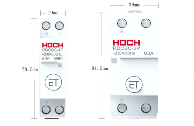 HOCH RDCBC-1P Wi-Fi автоматический выключатель дистанционное управление eWeLink таймер умный дом Магнитный удерживающий переключатель завод