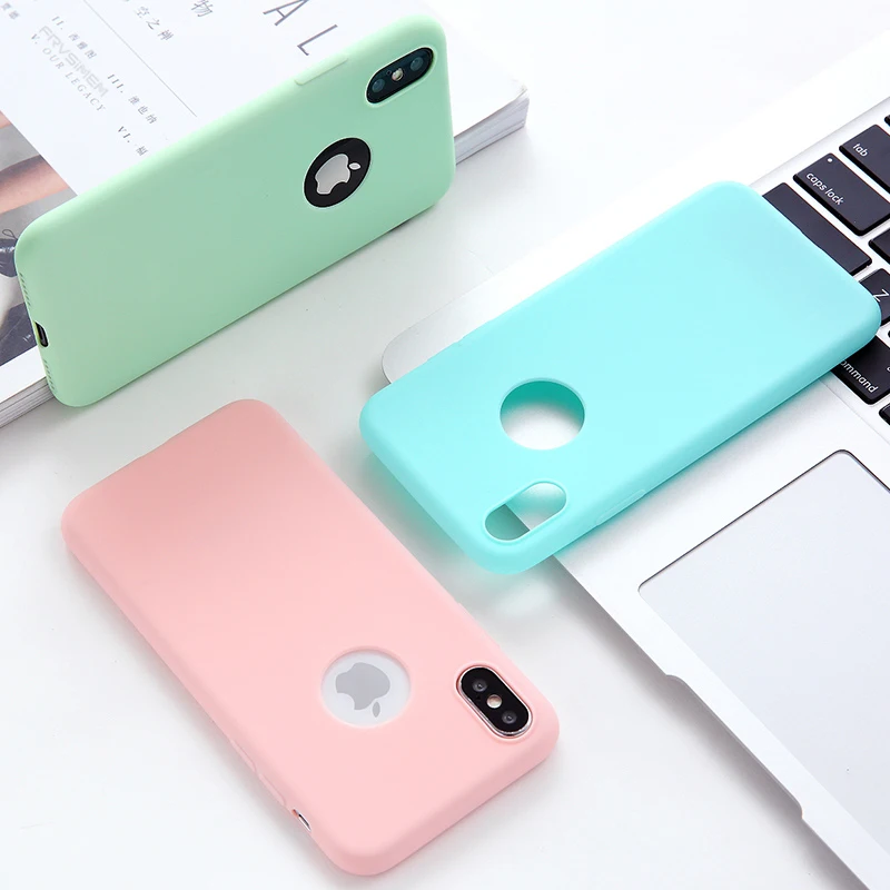 Тонкий мягкий модный чехол карамельного цвета для iPhone 11 pro max X XS XR XS MAX 6 7 8 Plus жидкий силиконовый чехол с защитой от падения