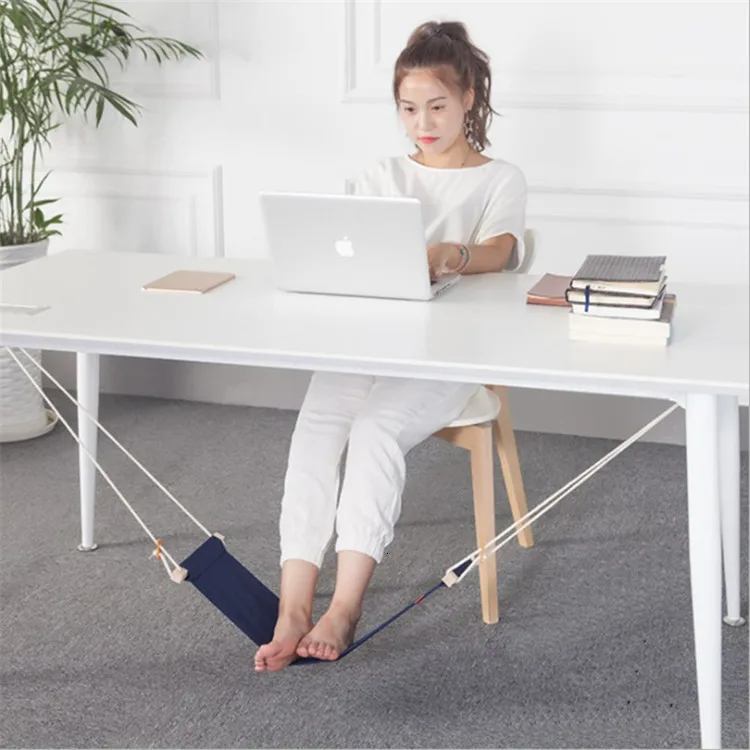 Портативный Офисный гамак для ног, мини-подставка для ног, настольная подставка для ног, Hamac Hangmat, рабочий стол, висячий стул для отдыха, оранжевый цвет