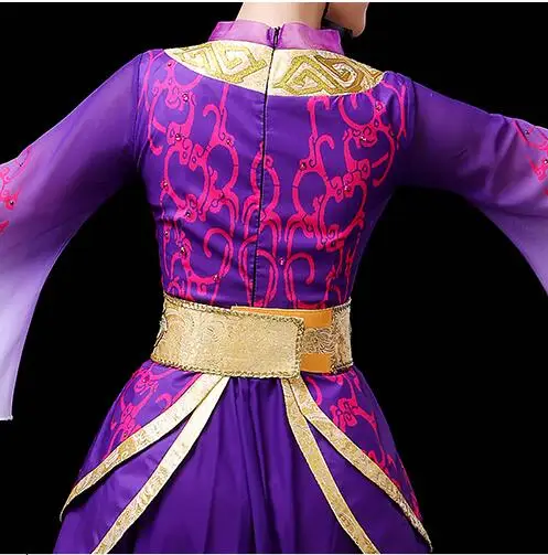 Индивидуальные Hanfu женские элегантные и постепенные изменения цвета классические танцевальные представления Китайский древний Винтаж Тан Фея группа