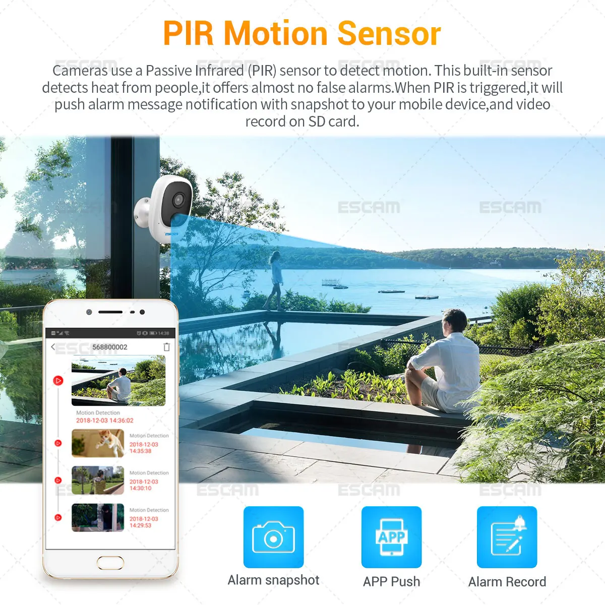 G08 1080p солнечная панель камера Встроенный микрофон и динамик IP65 водонепроницаемый