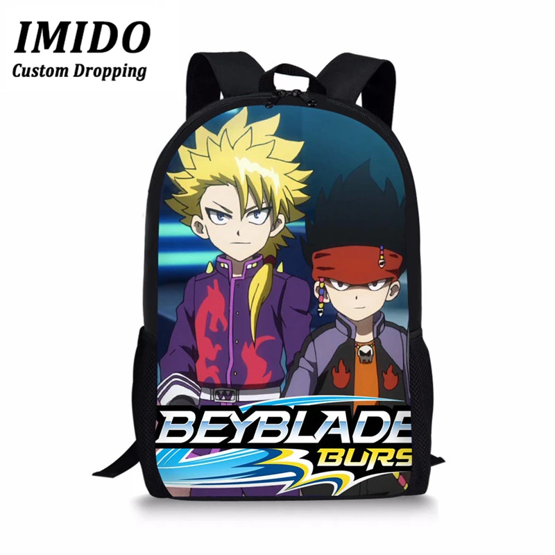 IMIDO школьный рюкзак для мальчика для путешествий Beyblade Burst, игровой рюкзак с рисунком, Школьный набор, Детские крутые школьные сумки, рюкзак с - Цвет: WLL3295C