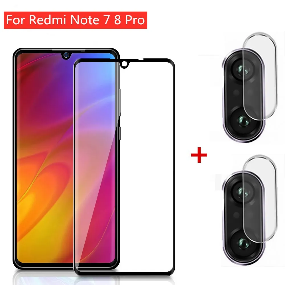 2-в-1 Камера защитное устройство для объектива для Redmi Note 7 8 Pro Стекло Передняя пленка среднего класса против царапин для Xiaomi Redmi 7 7A 8A темпере Стекло