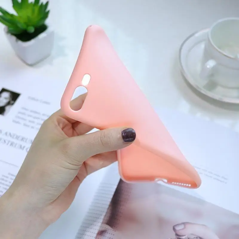 Карамельный цвет чехол для телефона для samsung A50 A70 A40 A71 A51 A30 A7 A9 A6 плюс M10 M20 M30 M40 A60 матовый чехол Крышка для телефона из мягкого ТПУ и силикона