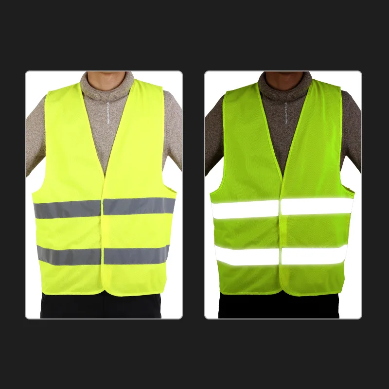 

Reflective Vest Traffic Safe Protection Reflective Clothing Safe Highlight Lattice Reflective Vest Customizable Reflective Vest