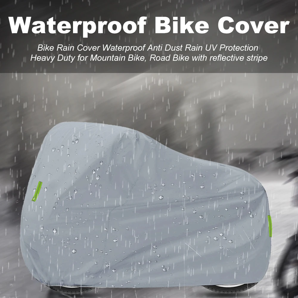 Universal Motorcycle Cover All Season Waterproof Outdoor Protection Against Dust Debris Rain 210D Oxford Cloth