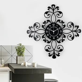 

Simple Metal Wall Clock Large Nordic Modern Luxury Black Living Room Silent Wall Watch Design Relogio Parede Home Decor MM60WC