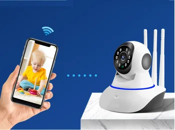 

720P Wireless camera wifi remote monitor network high-definition camera security monitoring kit
