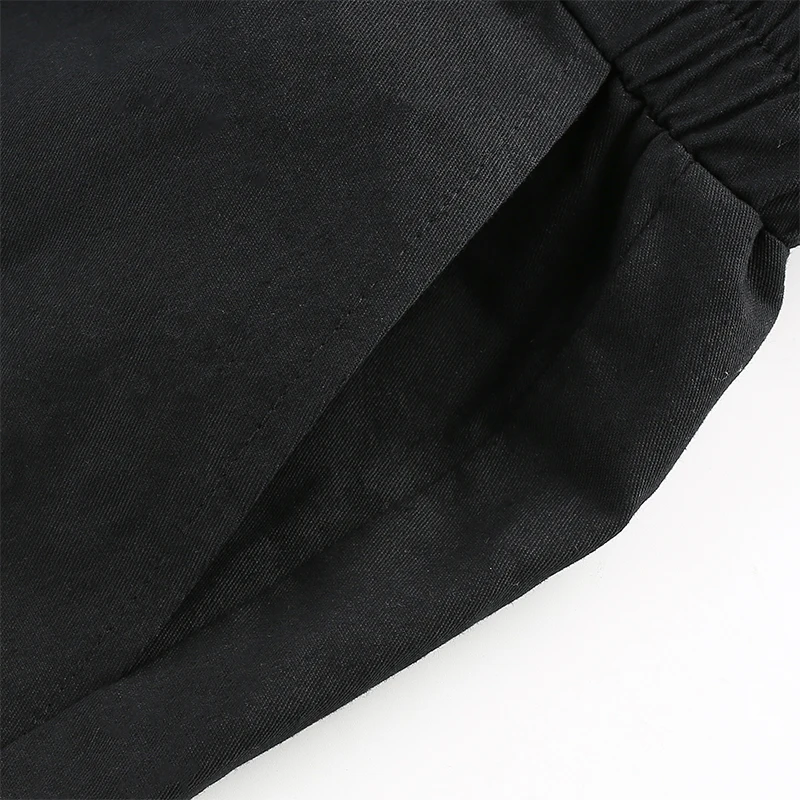 Rapcopter осенние женские мешковатые штаны в стиле хип-хоп, уличная одежда, лоскутные карманы, контрастные цвета, повседневные женские брюки с высокой талией
