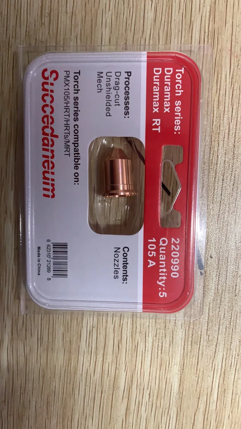 

105A Consumables (Nozzle 220480+ Electrode 220478) for Plasma Cutting Machine, T30v Torch [PMX30]
