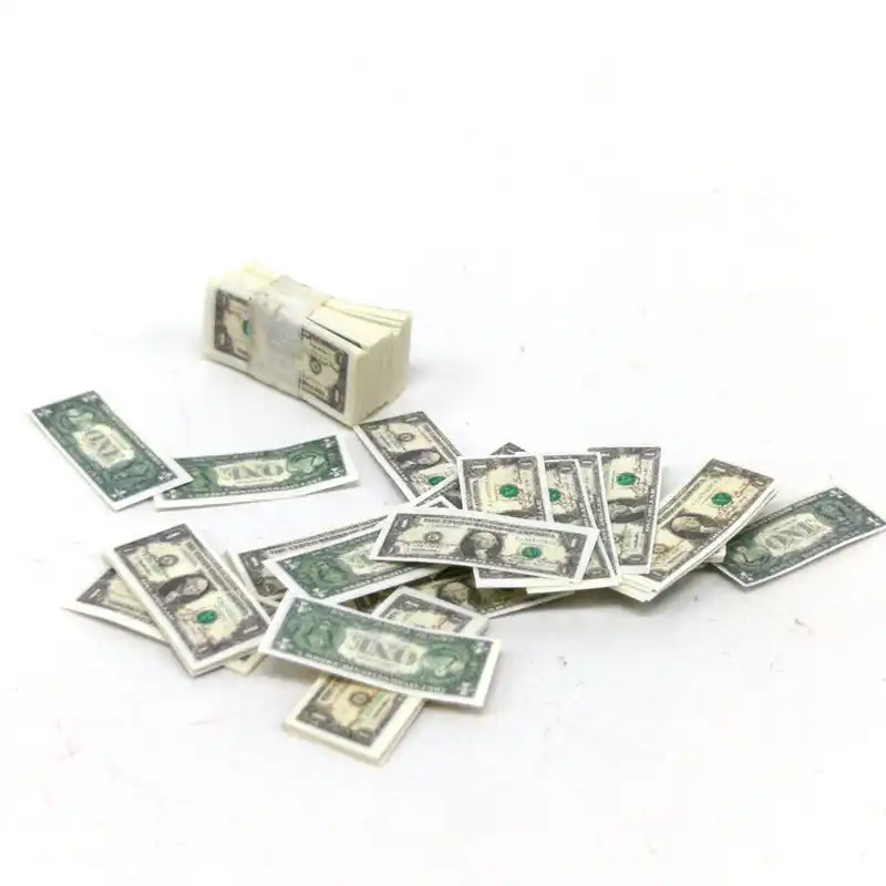 1:12Dollhouse Miniature Game Simulation Model Fake Dollar Tool Set For kids