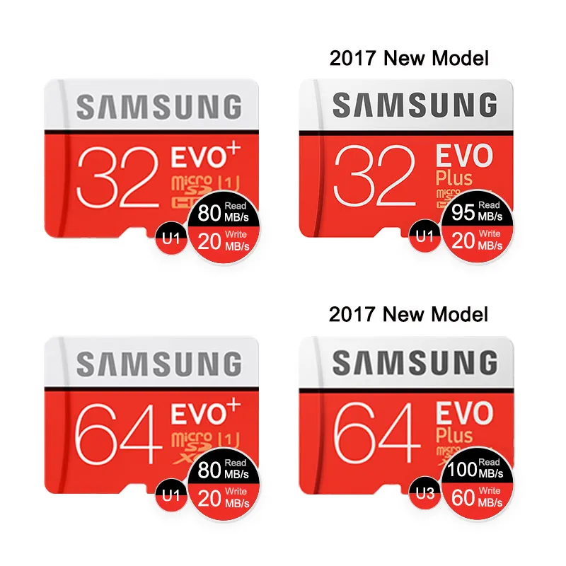 Карта памяти SAMSUNG Micro SD EVO PLUS 256 ГБ 128 Гб 64 ГБ 32 ГБ SDHC SDXC класс 10 C10 UHS-1 TF карты транс флэш 4K microsd