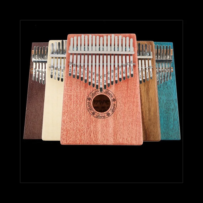 17 клавиш, калимба, большой палец, пианино, калимба, большой палец, на пианино, красное дерево, тело, музыкальный инструмент для начинающих