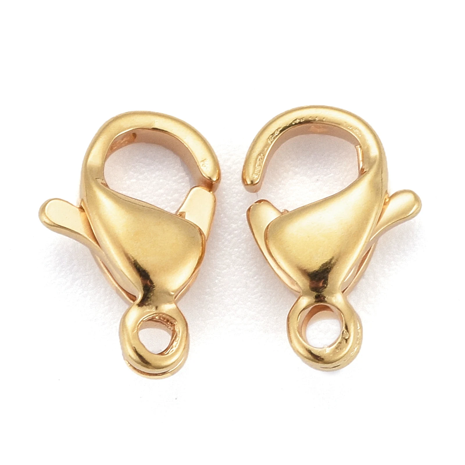 100Pcs Stainless Steel Golden Lobster Claw Clasp Hooks For Bracelet Necklace Chain DIY Jewelry Making Findings