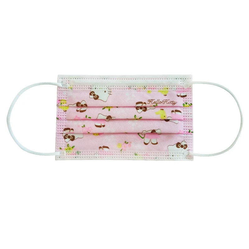 

50 Pieces/Bag Disposable Children's Mask Non-woven Meltblown Fabric Cartoon Printing Children's Adult Protective Mask аска