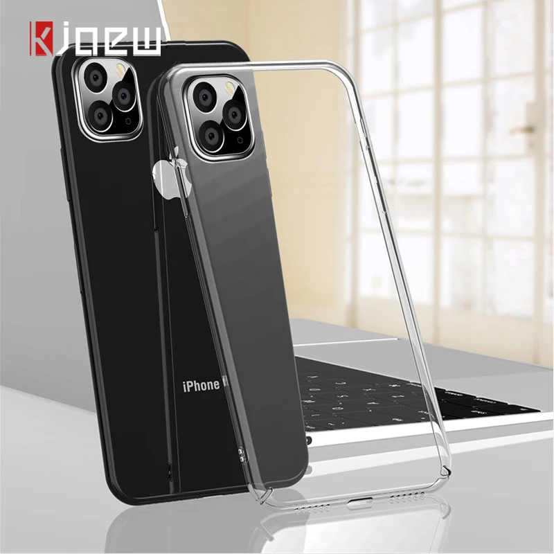 Прозрачный пластиковый жесткий чехол KJOEW для телефона из поликарбоната iPhone 11 Pro Max