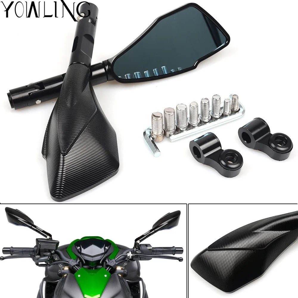Motorcycle Mirrors motorbike moto Rearview side Mirror Aluminum For yamaha mt09 mt10 mt07 Tmax 500 Tmax 530 KTM RC DUKE 125 200