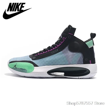 

Nike Air Jordan 34 aj34 Men's Cushioned Lightweight Basketball Shoes Outdoor Sports Sneakers Size 40-45
