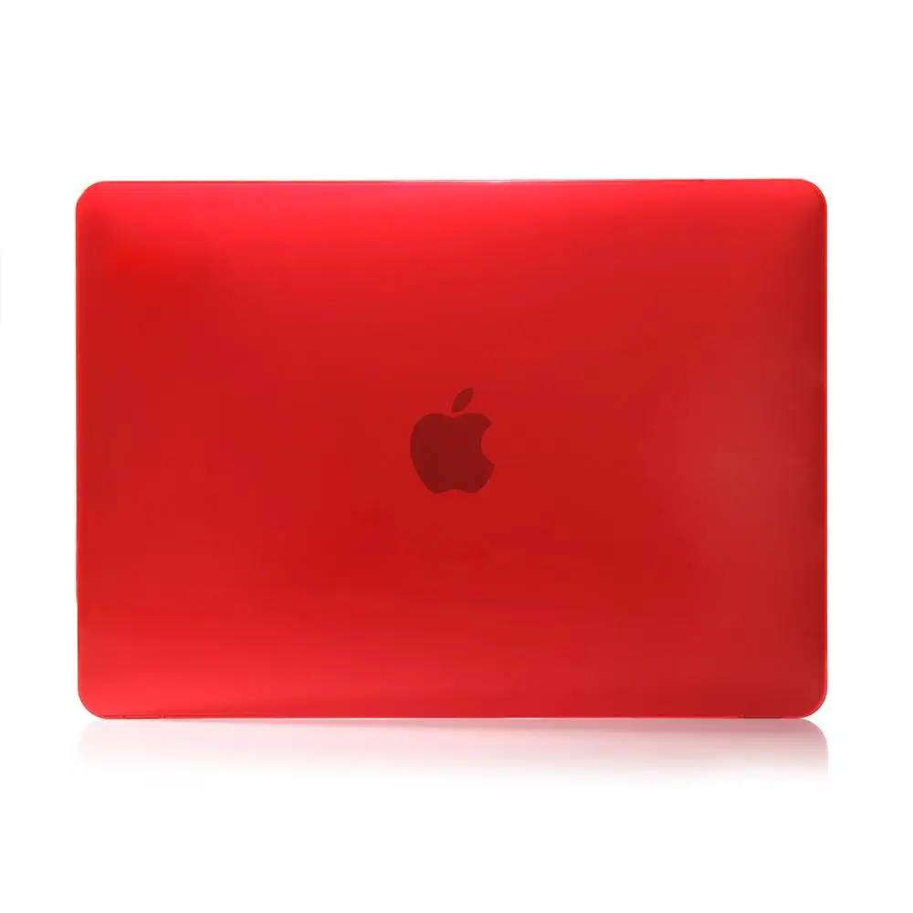 Матовый полный чехол для ноутбука MacBook Air 13 A1932 Pro retina 11 12 13 13,3 15 15,4 сенсорный экран, для Macbook New Pro 13 A2159 - Цвет: Crystal red