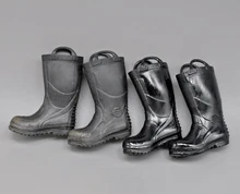 

In Stock 1/6 Soldier Model EB Fire Fighting Biochemical Fire Boots Safety Non-slip Water Shoes For Usual 12 inch Doll Figures