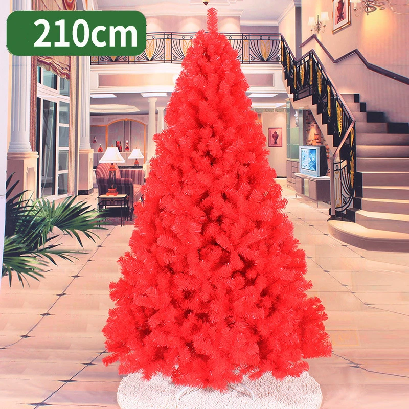 210cm árvore de natal rosa rosa vermelho artificial decorações da árvore de  natal decorações de natal para casa enfeites de natal|Árvores| - AliExpress