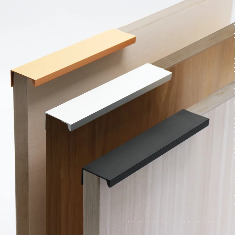 Hidden Cabinet Handles Stainless steel Kitchen Cupboard Pulls Drawer Knobs Furniture Handle furniture handles kitchen door handles