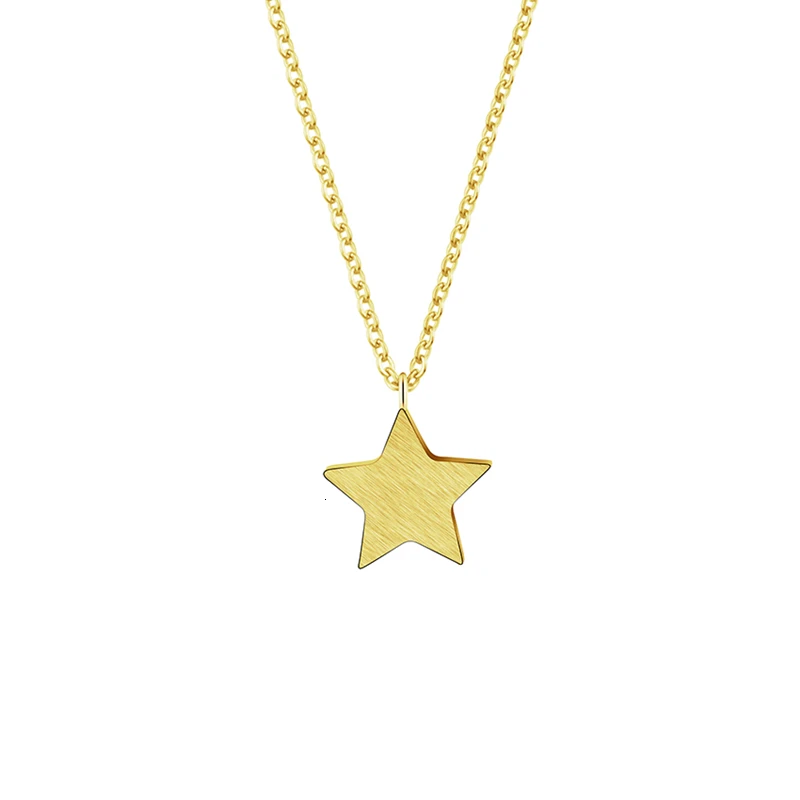 Soy-Luna-Shining-Star-Pendant-Necklace-Women-Kids-Jewelry-Stainless-Steel-Gold-Silver-Chain-Pentagram-Choker